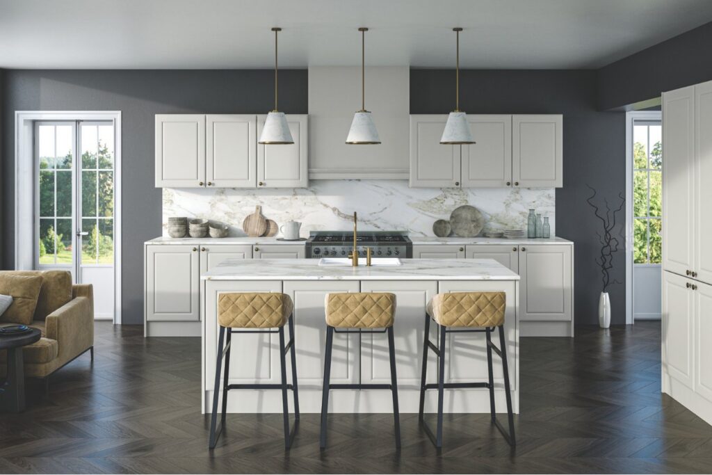 Ashford shown in Matt Dove Grey kitchen