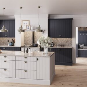 Austin shown in Supermatt Indigo Blue kitchen