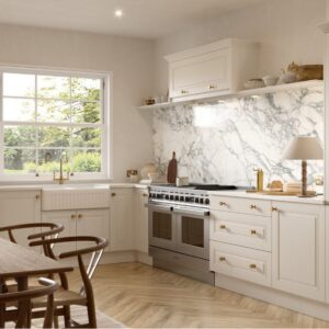 Carlton shown in Paintflow Matt Taupe Grey kitchen