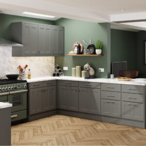 Chester shown in Supermatt Dust Grey kitchen