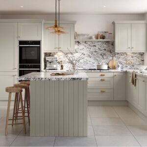 Rowen shown in Supermatt Taupe Grey kitchen