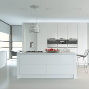 Venice shown in Matt Porcelain White kitchen