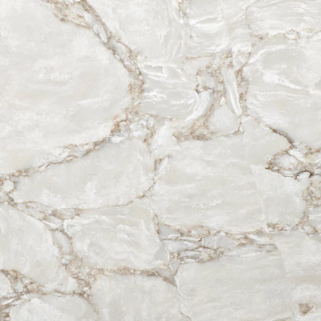 Calacatta Siena quartz overlay worktop colour