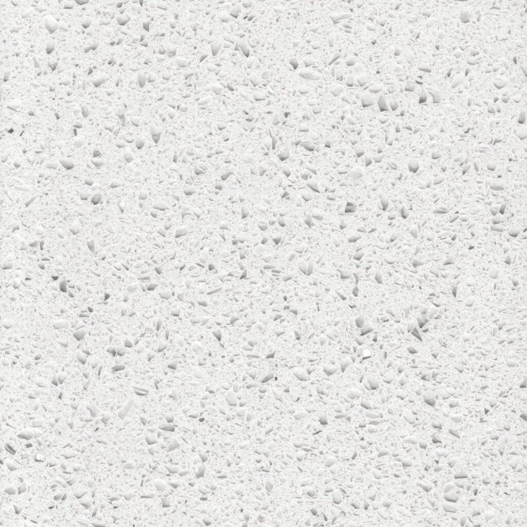 Bianco Argento quartz overlay worktop colour