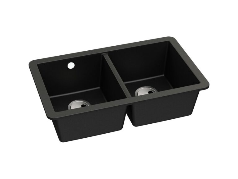 Abode Matrix GR15 2.0 granite composite kitchen sink in black metallic
