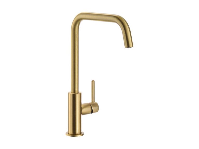 Abode Althia kitchen tap in brushed brass