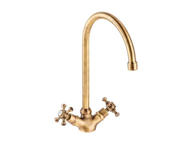 Abode Burford kitchen tap in brushed brass