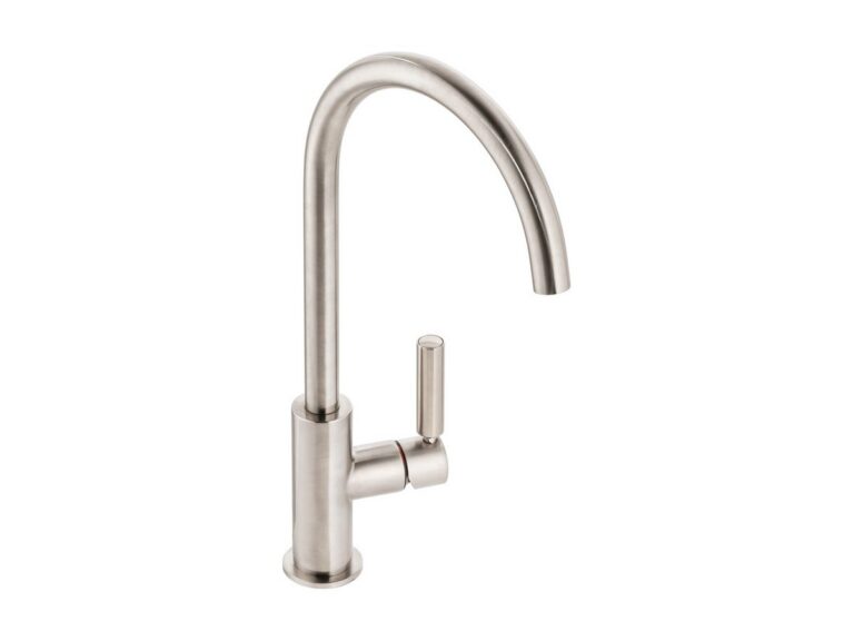Abode Globe kitchen tap in brushed nickel