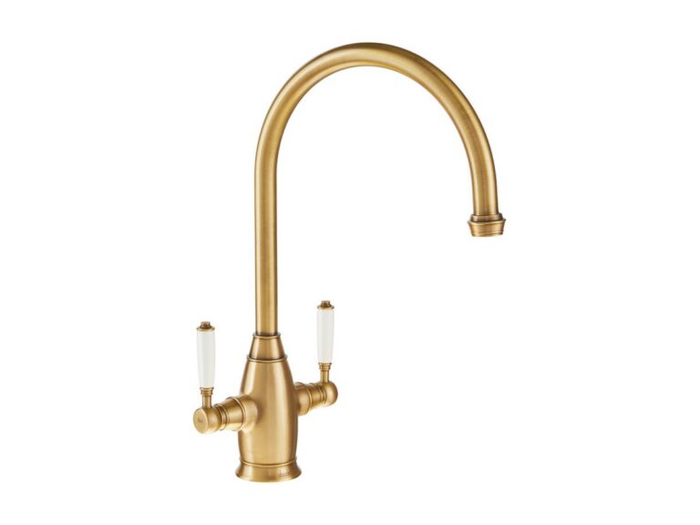 Abode Oxbury kitchen tap in antique brass
