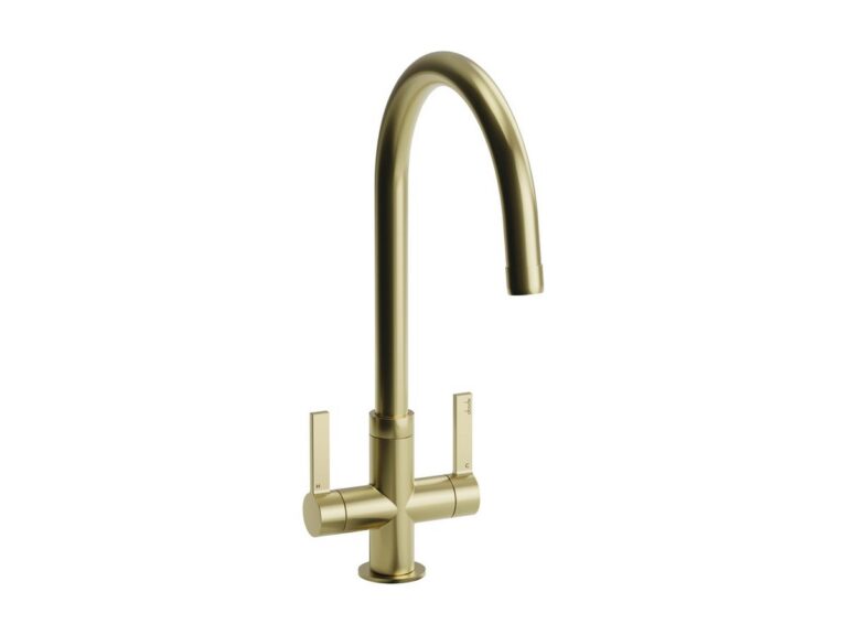 Abode Pico kitchen tap in brushed brass