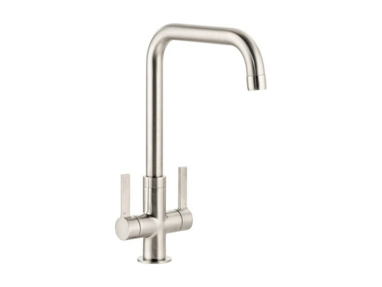 Abode Pico U spout kitchen tap in brushed nickel