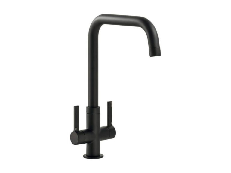 Abode Pico U spout kitchen tap in matt black