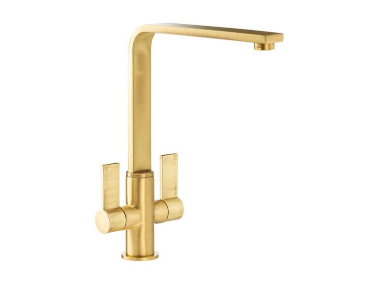 Abode Quantic kitchen tap in brushed brass