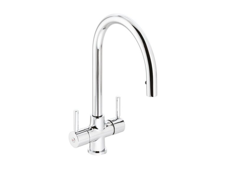 Abode Zest pull-out kitchen tap in chrome