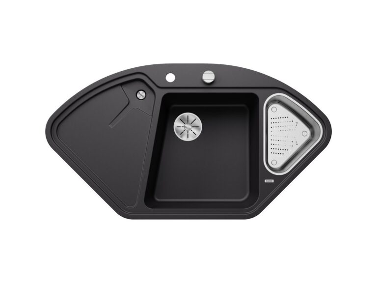 Blanco Delta II silgranit composite kitchen sink in black