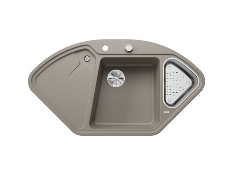 Blanco Delta II silgranit composite kitchen sink in tartufo