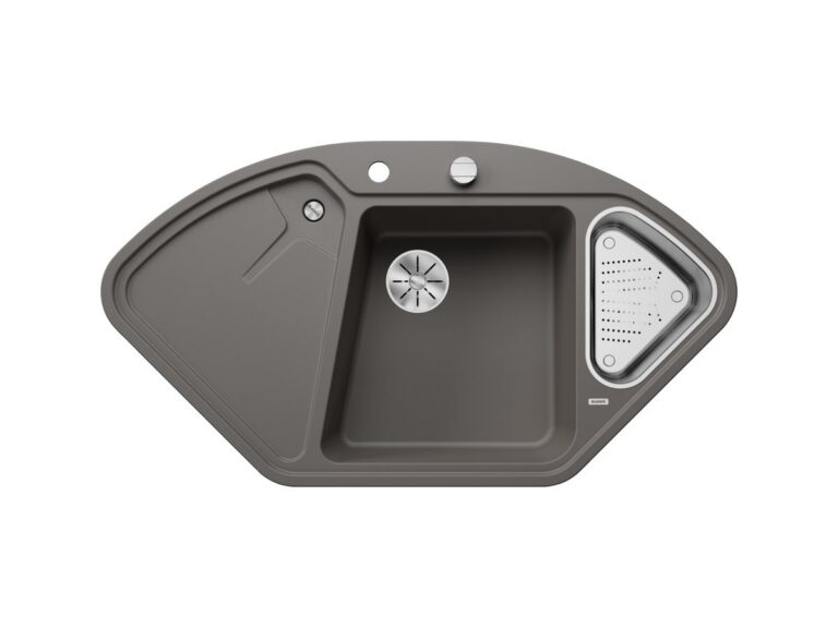 Blanco Delta II silgranit composite kitchen sink in volcano grey