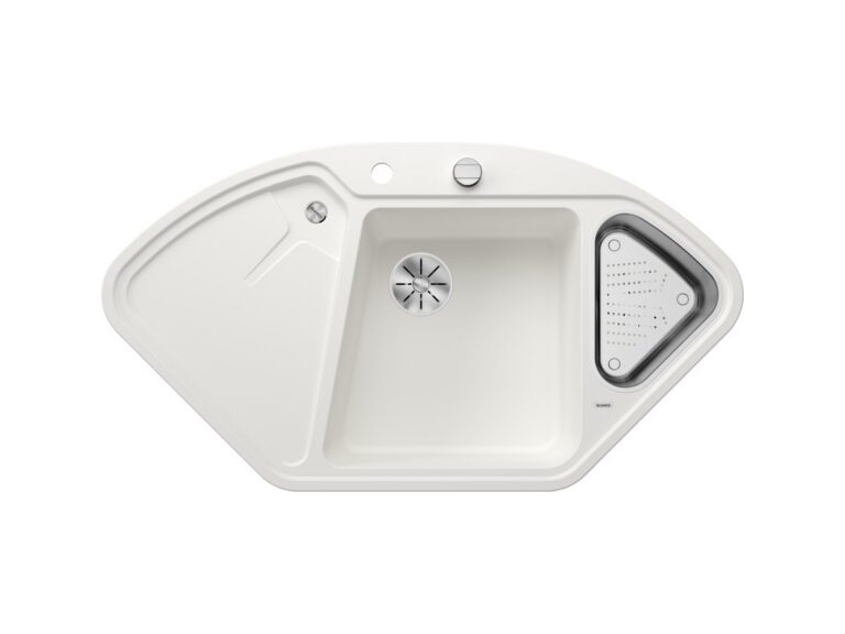 Blanco Delta II silgranit composite kitchen sink in white