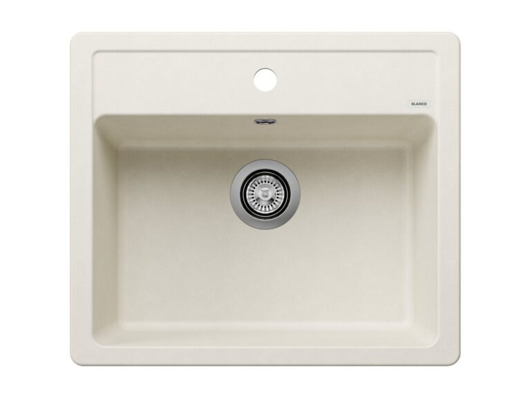 Blanco Legra 6 silgranit composite kitchen sink in soft white