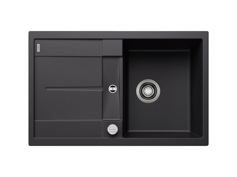 Blanco Metra 45 S silgranit composite kitchen sink in black