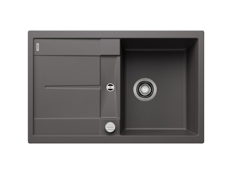 Blanco Metra 45 S silgranit composite kitchen sink in rock grey