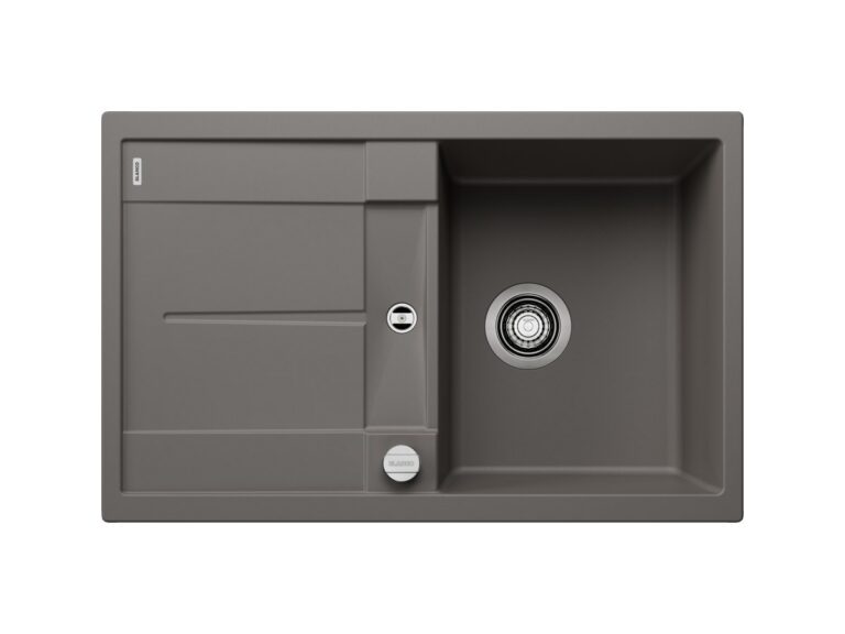 Blanco Metra 45 S silgranit composite kitchen sink in volcano grey