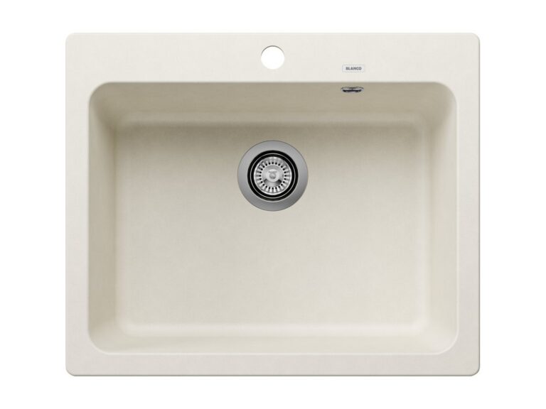 Blanco Naya 6 silgranit composite kitchen sink in soft white