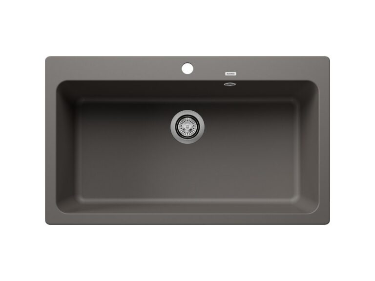 Blanco Naya XL 9 silgranit composite kitchen sink in volcano grey
