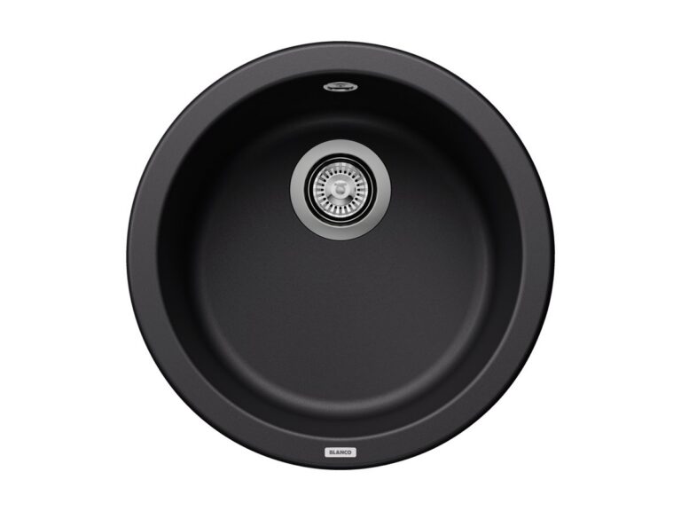 Blanco Rondo silgranit composite kitchen sink in black