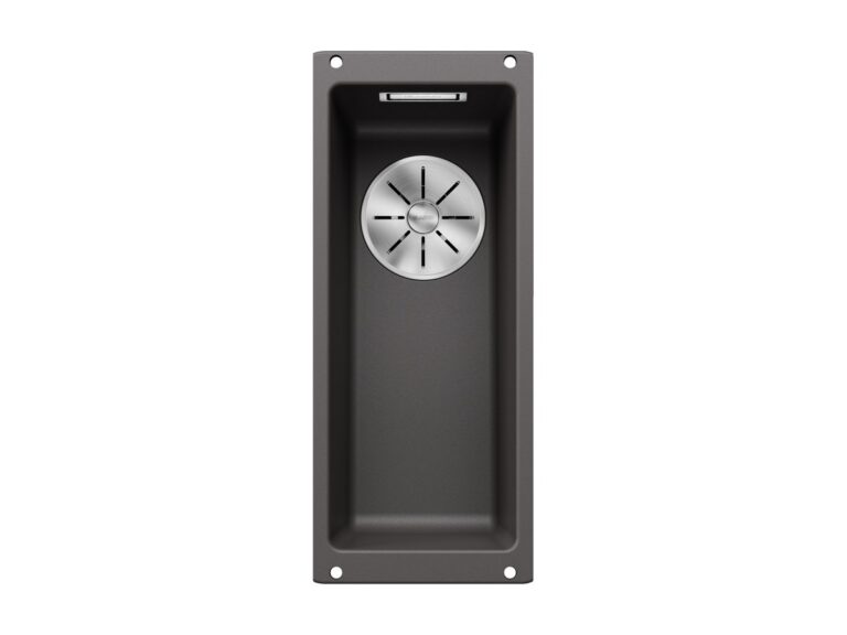 Blanco Subline 160-U silgranit composite kitchen sink in rock grey