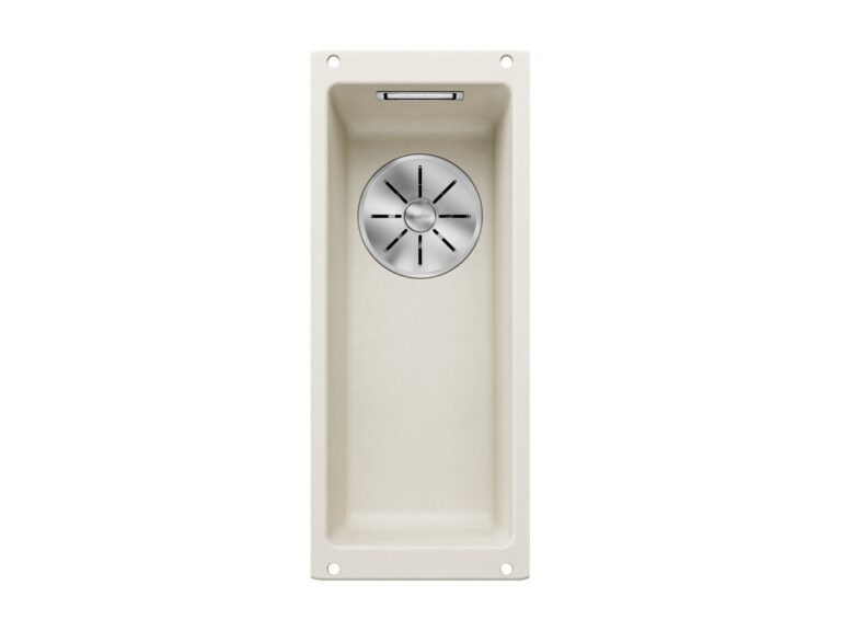 Blanco Subline 160-U silgranit composite kitchen sink in soft white
