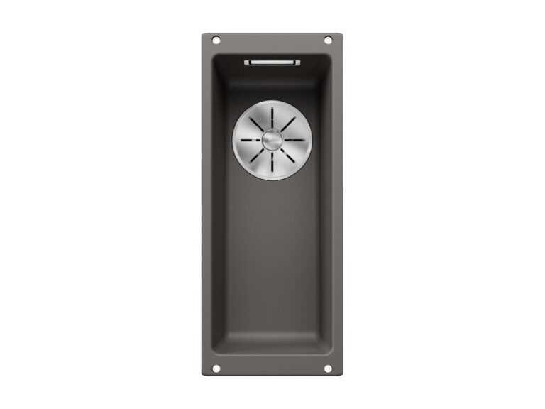 Blanco Subline 160-U silgranit composite kitchen sink in volcano grey