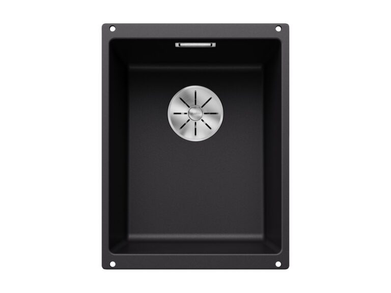 Blanco Subline 320-U silgranit composite kitchen sink in black