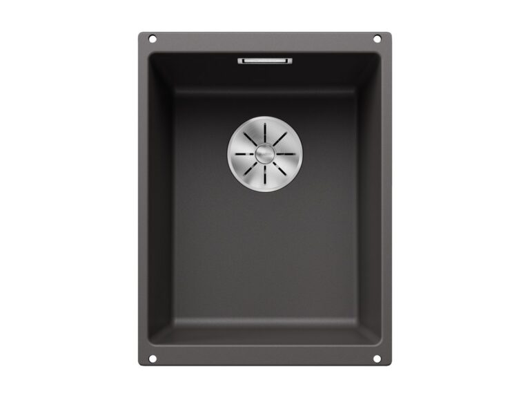 Blanco Subline 320-U silgranit composite kitchen sink in rock grey