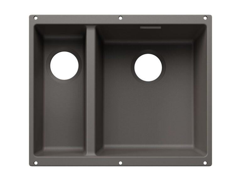Blanco Subline 340/160-U silgranit composite kitchen sink in volcano grey