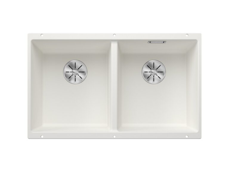 Blanco Subline 350/350-U silgranit composite kitchen sink in white