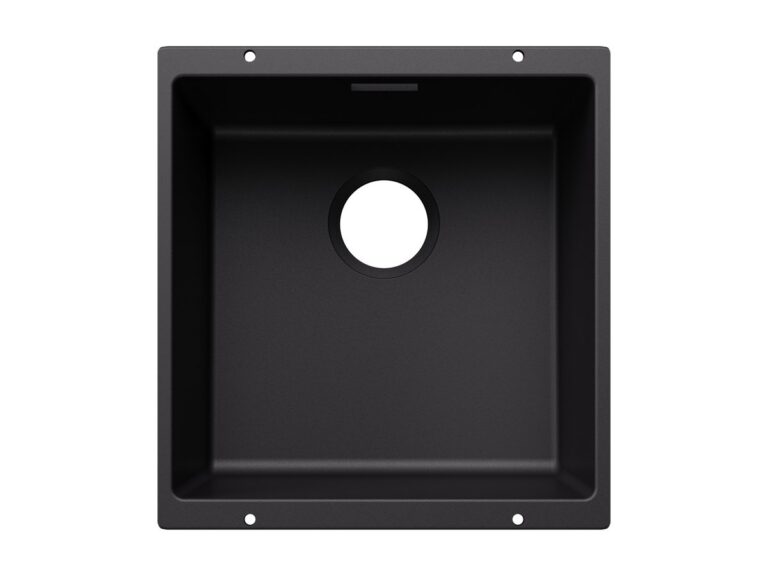Blanco Subline 400-U silgranit composite kitchen sink in black