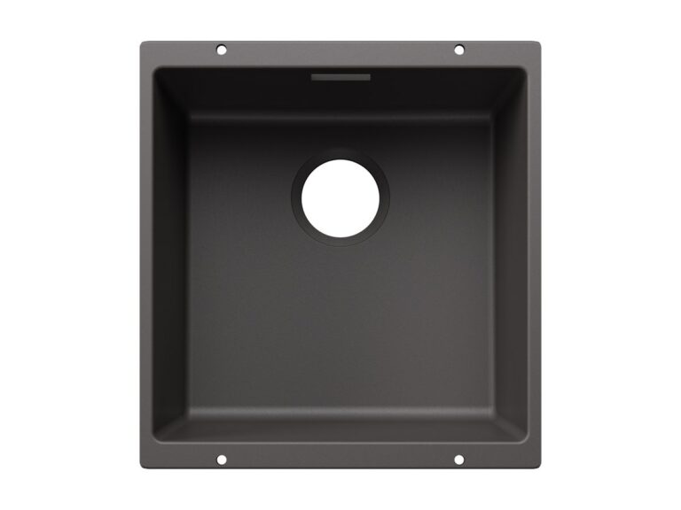 Blanco Subline 400-U silgranit composite kitchen sink in rock grey
