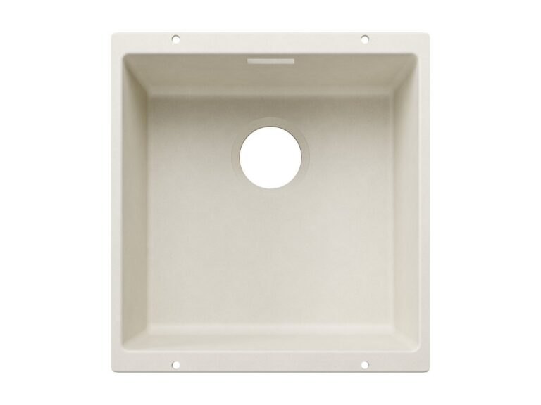 Blanco Subline 400-U silgranit composite kitchen sink in soft white