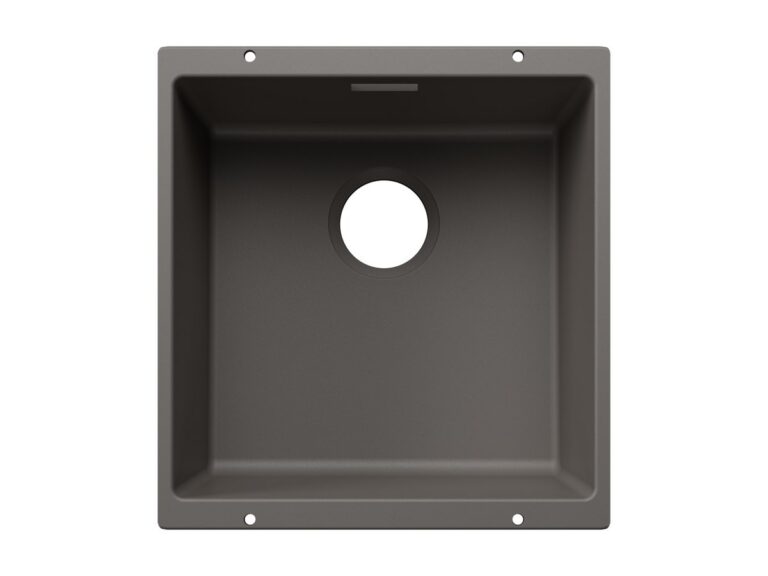 Blanco Subline 400-U silgranit composite kitchen sink in volcano grey