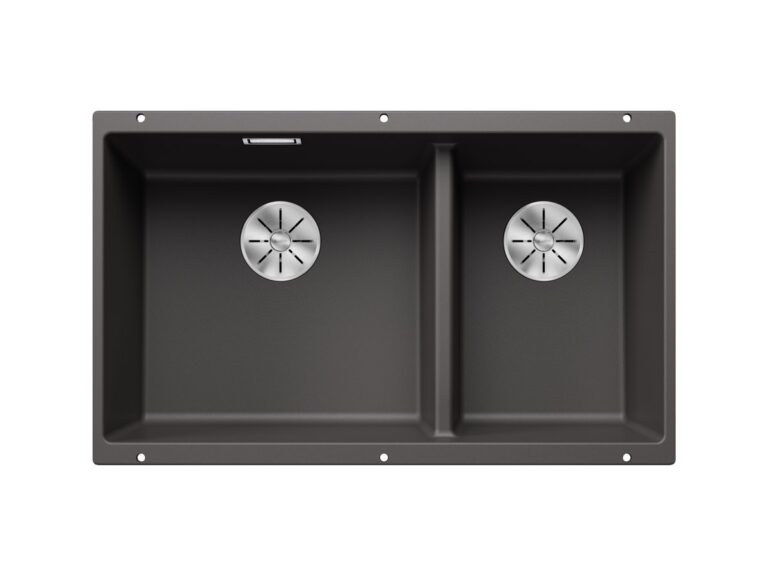 Blanco Subline 430/270-U silgranit composite kitchen sink in rock grey