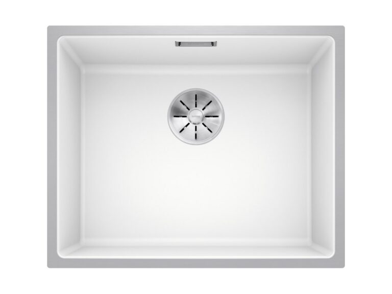 Blanco Subline 500-IF Steelframe silgranit composite kitchen sink in white