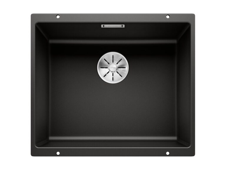 Blanco Subline 500-U silgranit composite kitchen sink in black