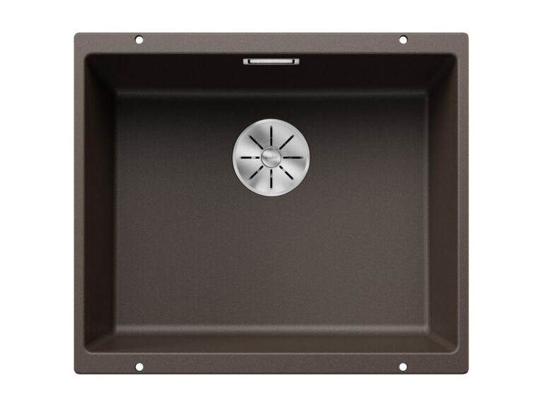 Blanco Subline 500-U silgranit composite kitchen sink in coffee