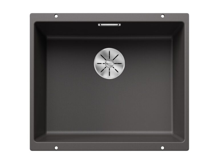 Blanco Subline 500-U silgranit composite kitchen sink in rock grey