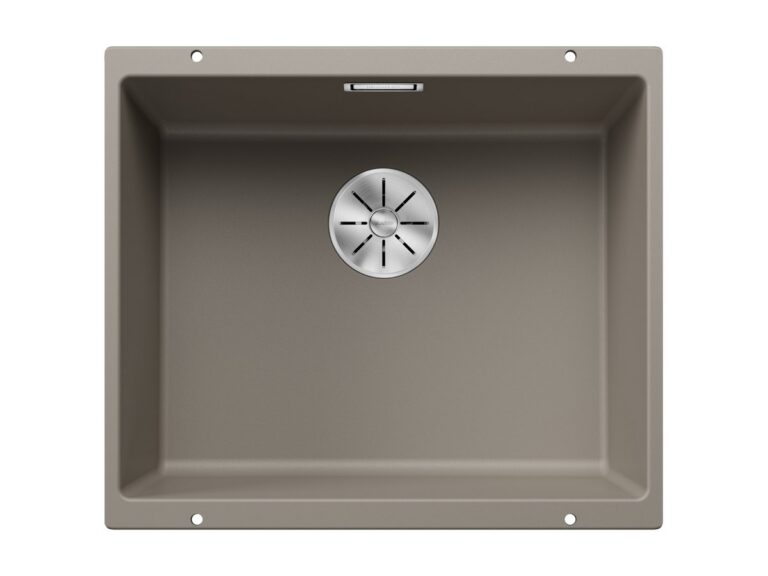 Blanco Subline 500-U silgranit composite kitchen sink in tartufo