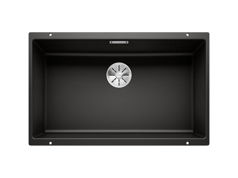 Blanco Subline 700-U silgranit composite kitchen sink in black