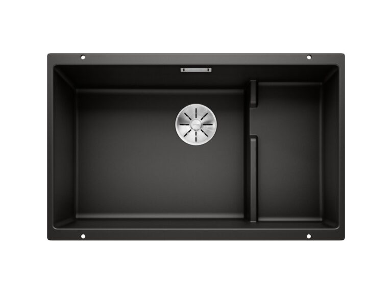 Blanco Subline 700-U Level silgranit composite kitchen sink in black