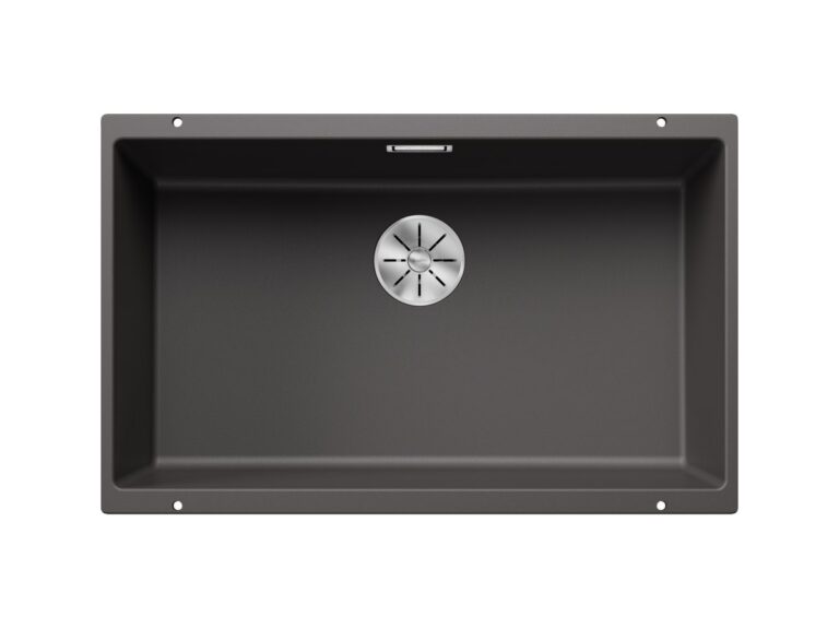 Blanco Subline 700-U silgranit composite kitchen sink in rock grey