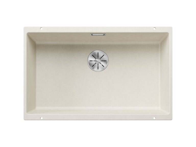 Blanco Subline 700-U silgranit composite kitchen sink in soft white